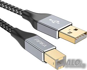 PIPIKA USB кабел USB A към USB Тип B - 2 метра