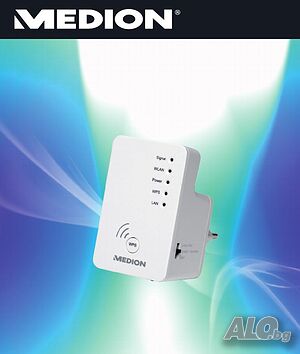 3 в 1 Репитер, Access point, Client, WiFi range extender Medion MD 86977