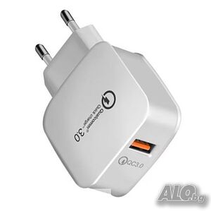 Мрежово зарядно устройство за бързо зареждане Alien, Quick Charge 3.0, USB, FAST CHARGING