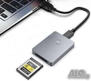 CFexpress Type B четец на карти USB 3.1 Gen 2 10Gbps, алуминиев, съвместим с Thunderbolt 3