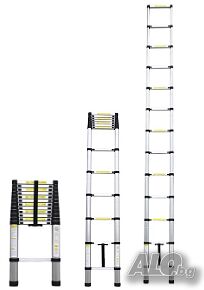 Стълба алуминиева телескопична, 3.2 m, 3,8м и 4,4м.