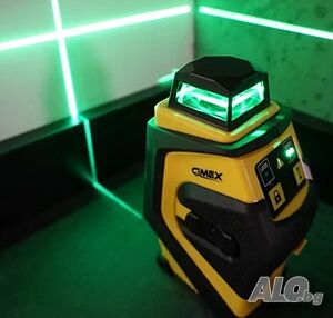 Лазерен нивелир 360 градуса със зелен лъч CIMEX RL4H1V-G