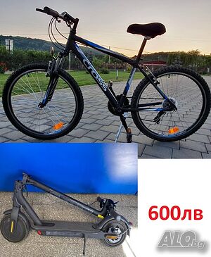 Комплект Електрическа тротинетка Xiaomi + Алуминиев велосипед Cross 26