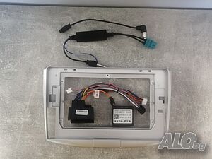 10” 2-DIN адаптерна рамка за VW Passat B7/B6/CC 2010-2011 + CAN-модул, окабеляване, ант. адаптери