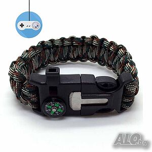 Гривна за оцеляване от Paracord Bear Grylls Survival 5 в 1