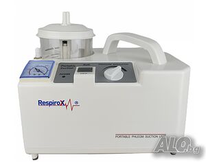 Аспиратор на секрети RespiroX JLP-001, 1000 ml, ≥ 0.075 MPa, 15 LPM, без батерия