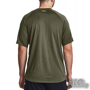 Мъжка тениска under armour tech print fill tee green