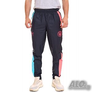 Мъжко спортно долнище puma x manchester city fc pre match woven pants dark navy multi