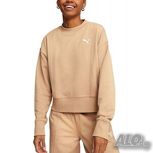 Дамски суитшърт puma her crew sweatshirt beige