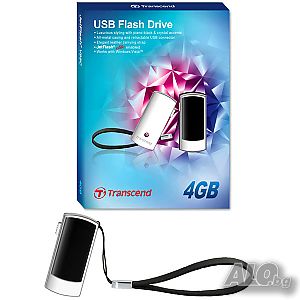 Transcend JetFlash V95C 4GB Black лукс и стил в ежедневието с кристал Swarovski