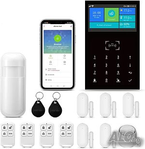 ЧИСТО НОВА WiFi алармена система от 14 части, 3G/4G GSM, поддръжка на Tuya и Smart Life APP