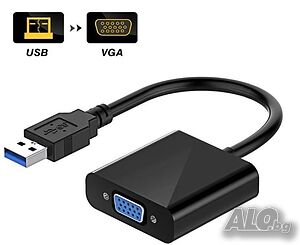 Адаптер, USB към VGA и USB 3.0 КЪМ HDMI