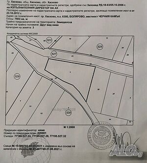 Имоти „Дарени“ 5476 продава земеделска земя на главния път Хасково - Минерални бани