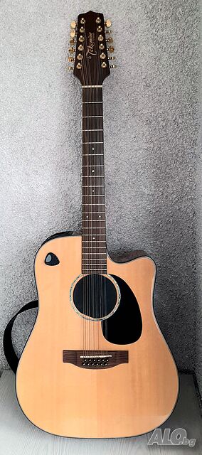 Китара Takamine G Series 12-стр., ел. -акустична с колан и куфар