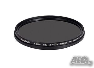 ND филтър BAODELI с регулируема плътност ND2 - ND400 - 77 mm