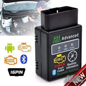 OBD II Букса за автомобилна диагностика, четене и триене на грешки за кола OBD Advanced ELM327 V1.5