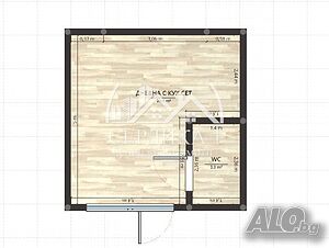 Ателие/Студио 32 кв.м Тухла 2010 г. 1 етаж Партер