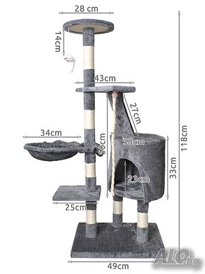 Котешко дърво катерушка за котка 118 см