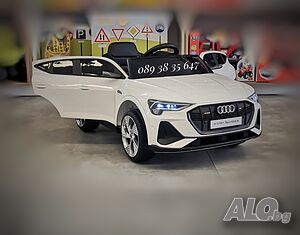 ТОП ЦЕНА! НОВО! Акумулаторен джип Audi Sportback с 12Vбатерия, меки гуми,Bluetooth