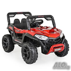 ТОП ЦЕНА! НОВО! Акумулаторен джип Fast UTV RED с 12V батерия, дистанционно,USB, МЕТАЛИК