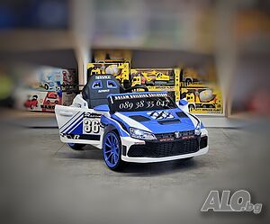 ТОП ЦЕНА! НОВО! Акумулаторна кола VW Drift BLUE с 12V, функция дрифт, дистанционно