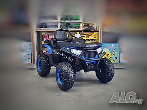 ТОП ЦЕНА! НОВО! Акумулаторно бъги/ATV Cool NEL BLUE с 12V батерия,EVA гуми, 4x4, кожена седалка