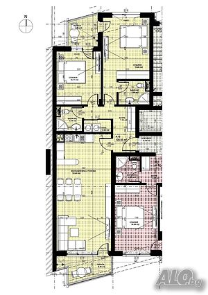 Тристаен апартамент 124 кв.м Тухла 2025 г. 5 етаж Непоследен