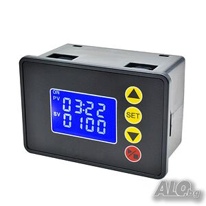 Реле за време цикличен таймер програматор с LCD дисплей 220V 10A