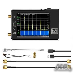 Преносим спектрален анализатор, 2.8-инчов сензорен екран, обхват 100kHz до 960MHz MF/HF/VHF UHF вход