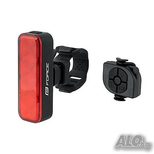 Интелигентна задна LED стоп светлина за велосипед FORCE ALARM 300LM