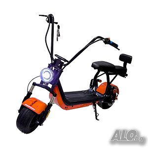 Електрически скутер Little Harley с двойна седалка 1200W - Orange