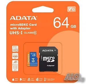 MicroSD карта памет, 80MB/s, 64GB