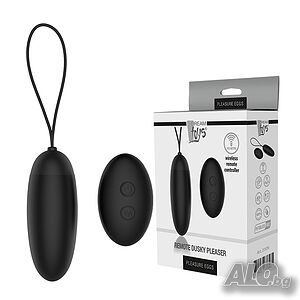 Вибро-яйце: PLEASURE EGGS REMOTE DUSKY PLEASER BLACK