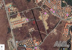 Панорамен парцел на асфалтов път за жилищно строителство в. з. Кошарица, м. ”Сулуджана”