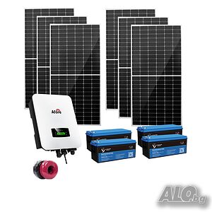 Автономна соларна система - 5400W + 4 бр. 200AH GEL Акумулатори