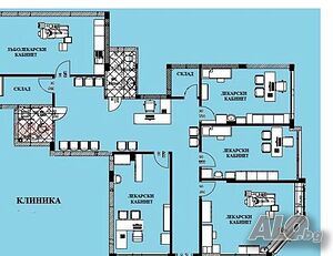 Лекарски кабинети под наем 3 броя от общо 5 в клиника