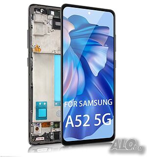 Дисплей за Samsung Galaxy A52, 5G, A526, тъч скрийн, с рамка, екран, тъчскрийн, A526W, A526U, A526