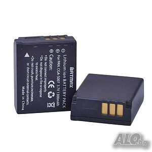 Батерия за ​Panasonic CGA-S007, 1300mAh, CGA CGR S007E S007 S007A BCD10 DMC TZ1 TZ2 TZ3 TZ4 TZ5 TZ50