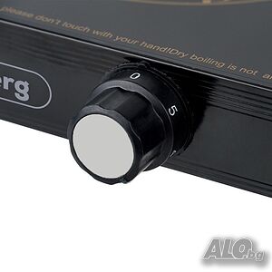 Керамичен котлон Rosberg R51445DB, 2000W, Инфрачервен, Термостат, Черен - 2 ГОДИНИ ГАРАНИЦИЯ