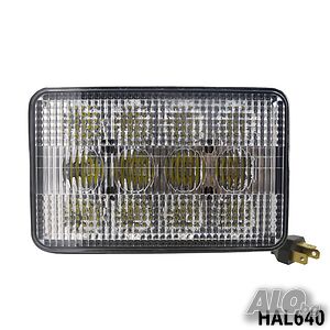 ЛЕД Диоден Халоген LED Фар - 5100lm 16.5cm 60W PRO - Късa/Дълга Светлина - John Deere със Задно