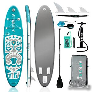 Надуваем падълборд FunWater TIKI paddle board SUP НОВИ В КАШОН