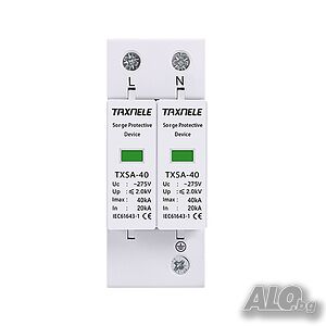 TXSA-40, Катоден отводител AC 2P 275V/385V 20-40KA UP2.0kV