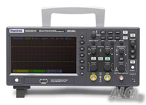 Двуканален осцилоскоп 100 MHz, вграден генератор UART/RS232