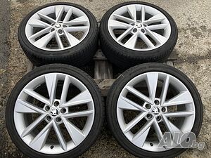 17 джанти 5х100 Skoda Fabia Rapid 7J et46 Polo Vento 215/40/17 Hankook