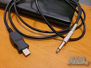 Продавам китарен кабел жак към USB