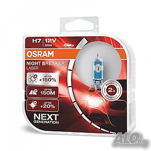 Крушки Osram H7 12V / 55W Night Breaker Lasere +150%