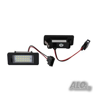 !! НОВИ!! LED Плафони за Заден Номер на Audi A4 B8 A5 A6 A7 Q5 / Golf 6