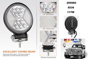 Халоген -LED- 117W 52 мм. кръгъл (1бр.) -250980