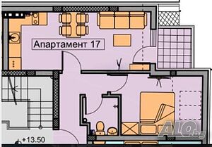 Двустаен апартамент в Христо Смирненски