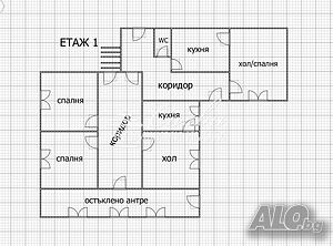 Двуетажна ТУХЛЕНА къща - кв. Дивдядово